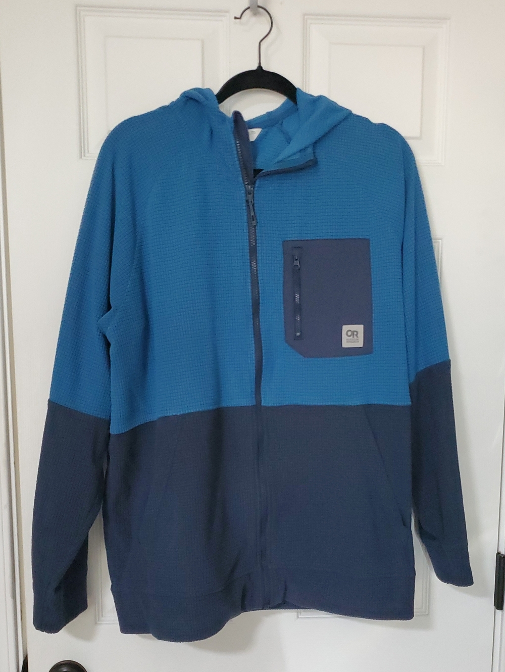 Outdoor Research Two-Tone Blue Lightweight Hoodie Jacket